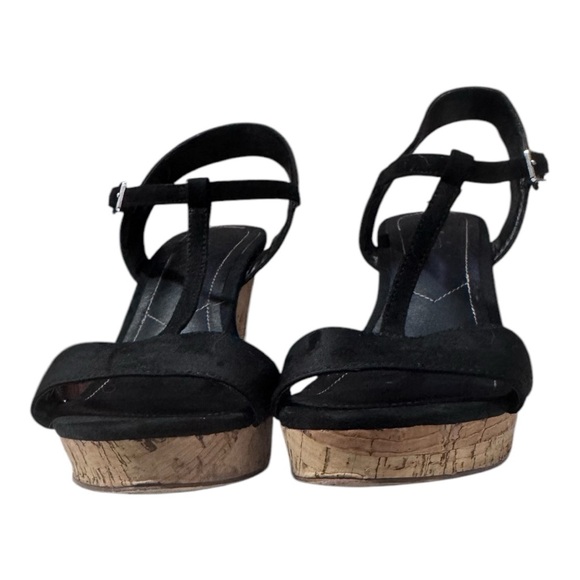Charles by Charles David Size 7.5 Black and cork wedges - Picture 4 of 5